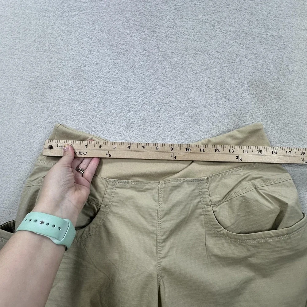 PrAna Kanab Ripstop Pants Womens XL Beige Jogger Cargo Hiking Outdoor Stretch